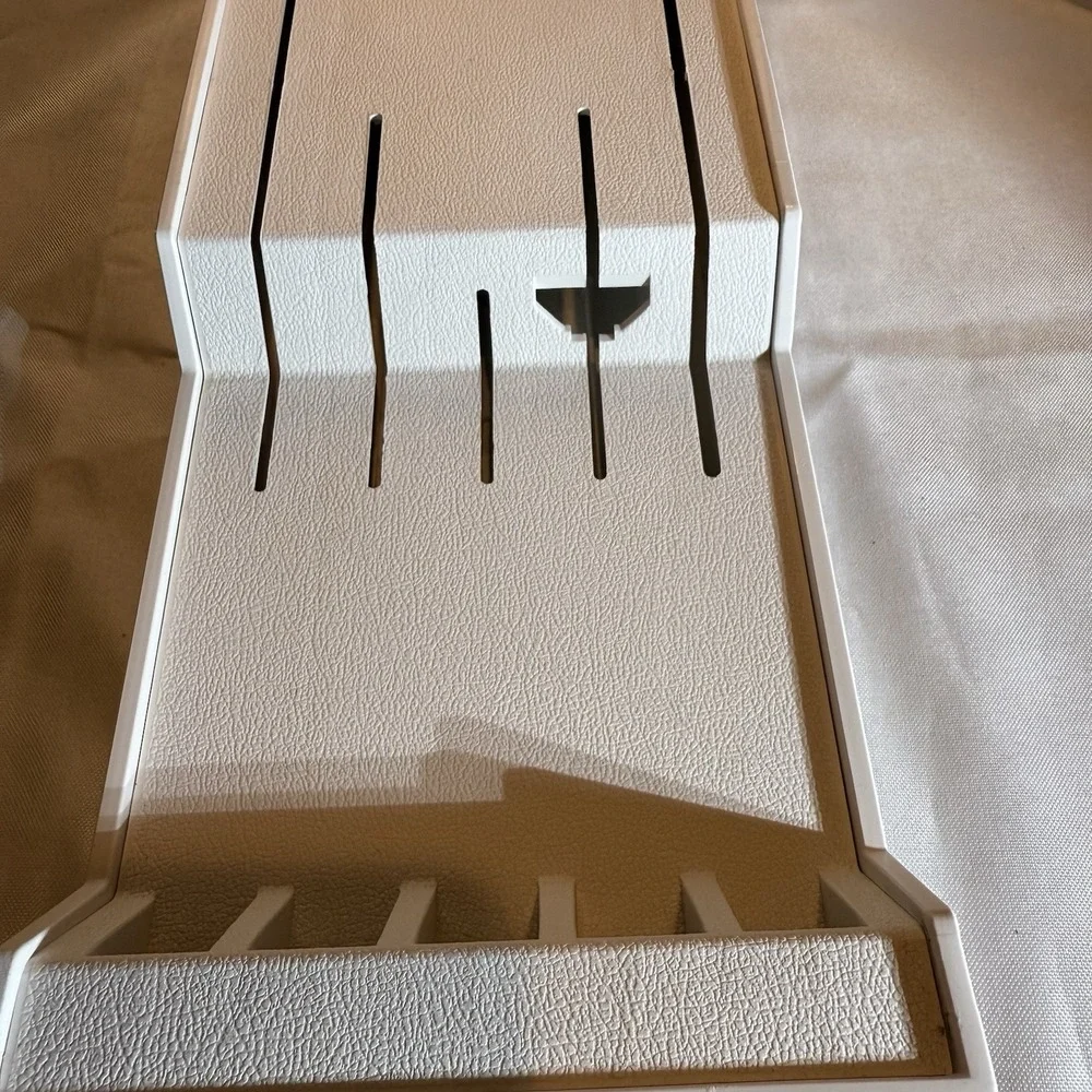 CUTCO 1742 White Knife Holder Drawer or Wall Mount Knife Storage Tray 17x 6.25